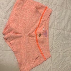 Lilly Pulitzer orange fringe shorts